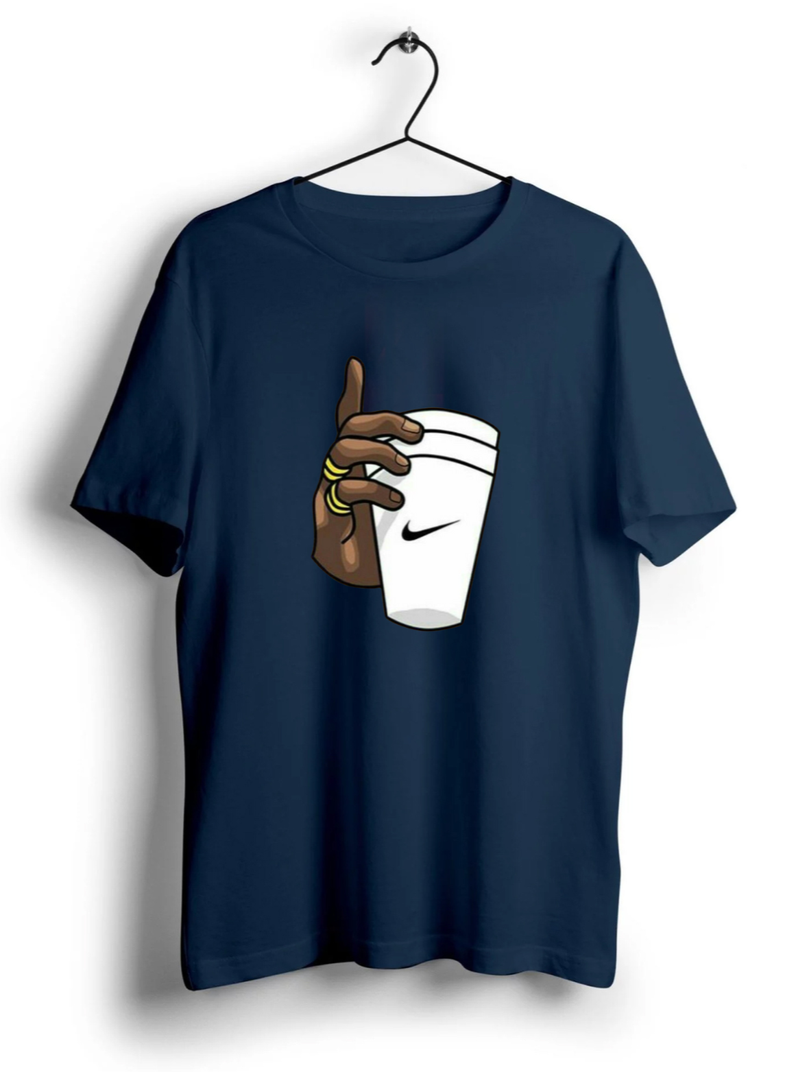Nike Cup in Hands Unisex Half Sleeve T Shirt The Pixel Fashion