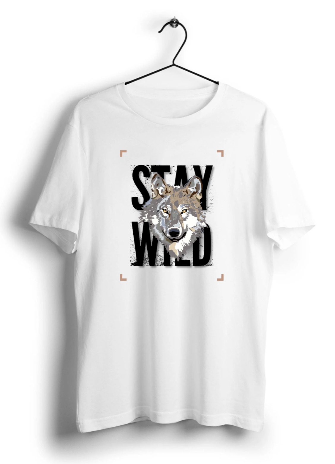 Stay Wild Wolf Unisex Half Sleeve T-Shirt