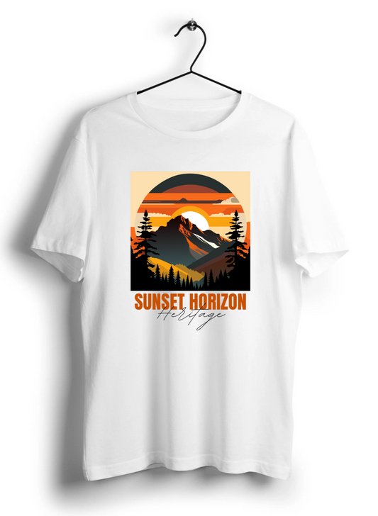 Sunset Horizon Unisex Half Sleeve T-Shirt