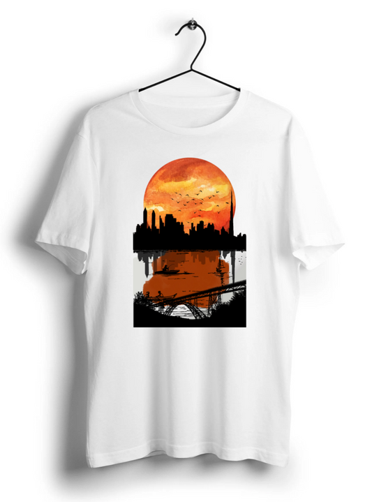 River Sunset Unisex Half Sleeve T-Shirt