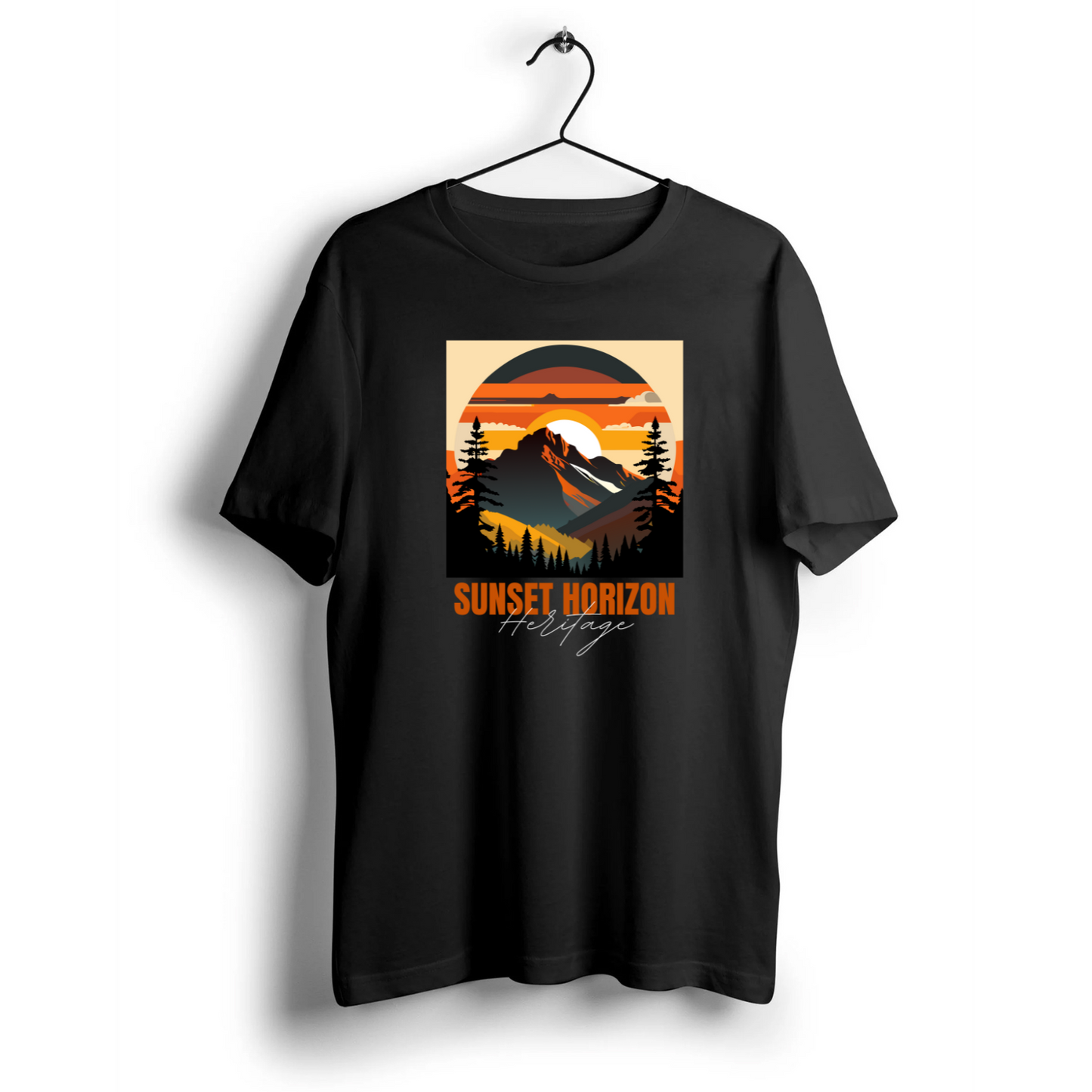 Sunset Horizon Unisex Half Sleeve T-Shirt