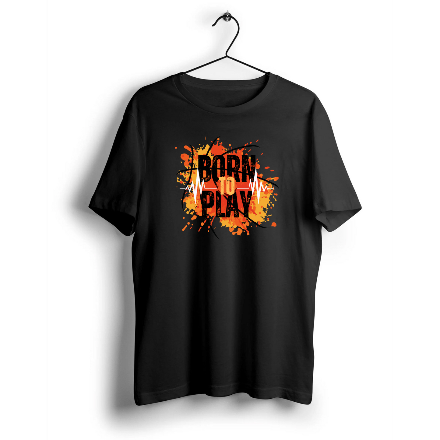 Born To Play Unisex Half Sleeve T-Shirt