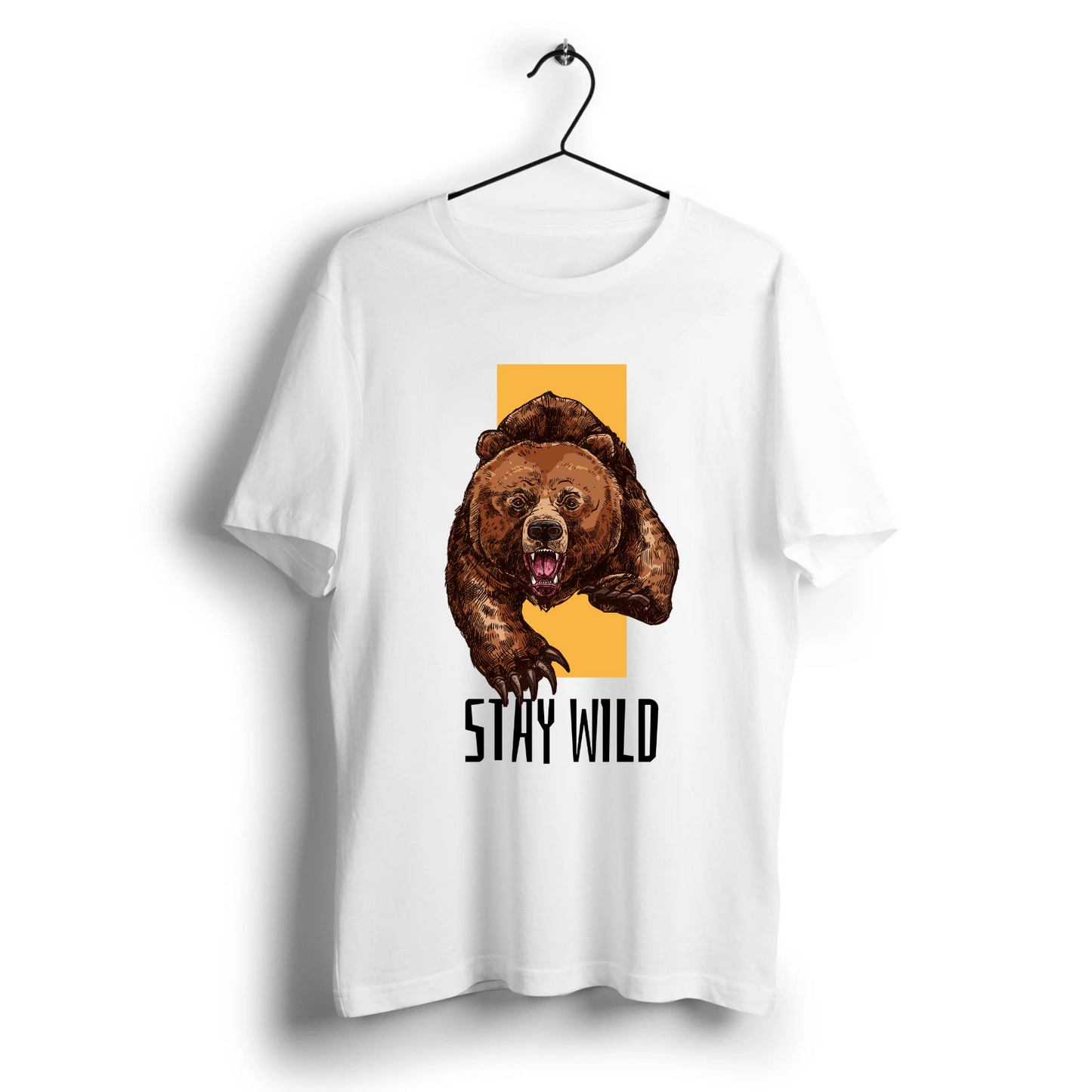 Stay Wild Bear Unisex Half Sleeve T-Shirt