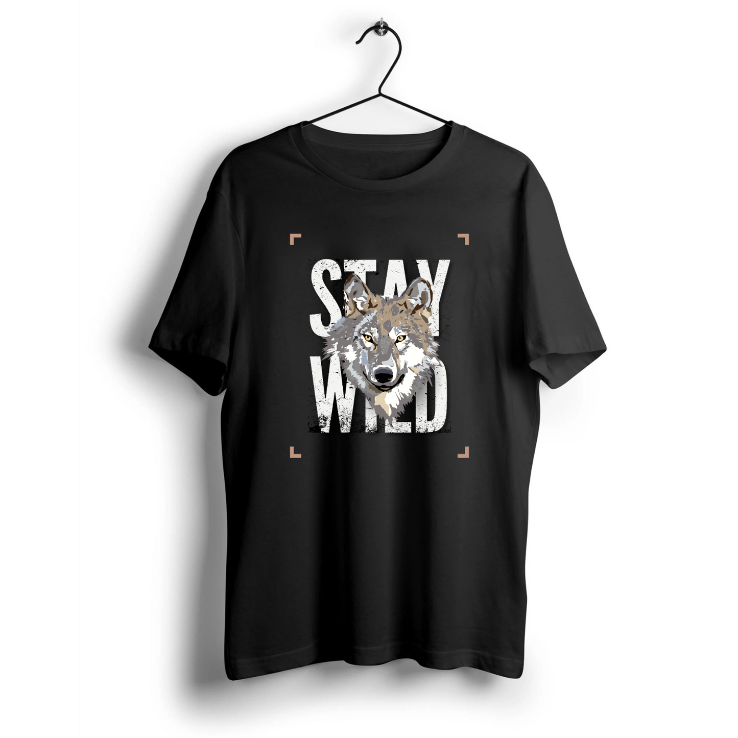 Stay Wild Wolf Unisex Half Sleeve T-Shirt