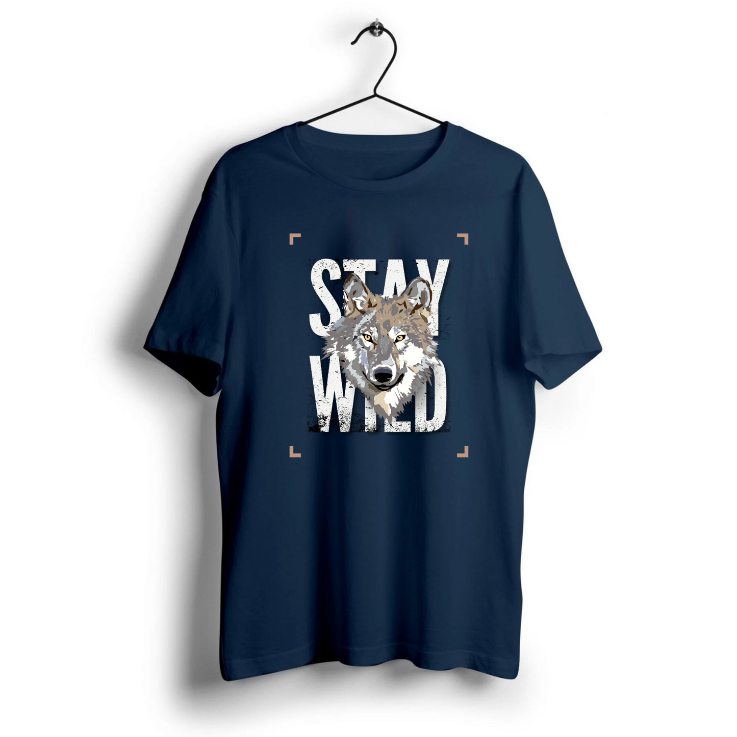 Stay Wild Wolf Unisex Half Sleeve T-Shirt