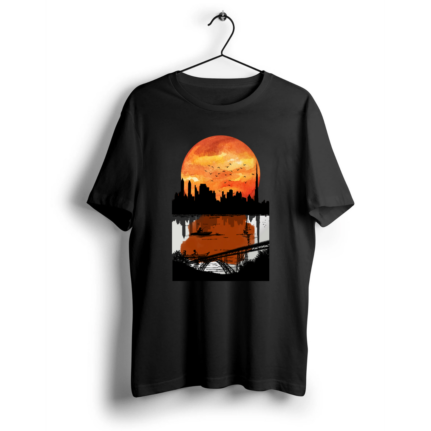 River Sunset Unisex Half Sleeve T-Shirt