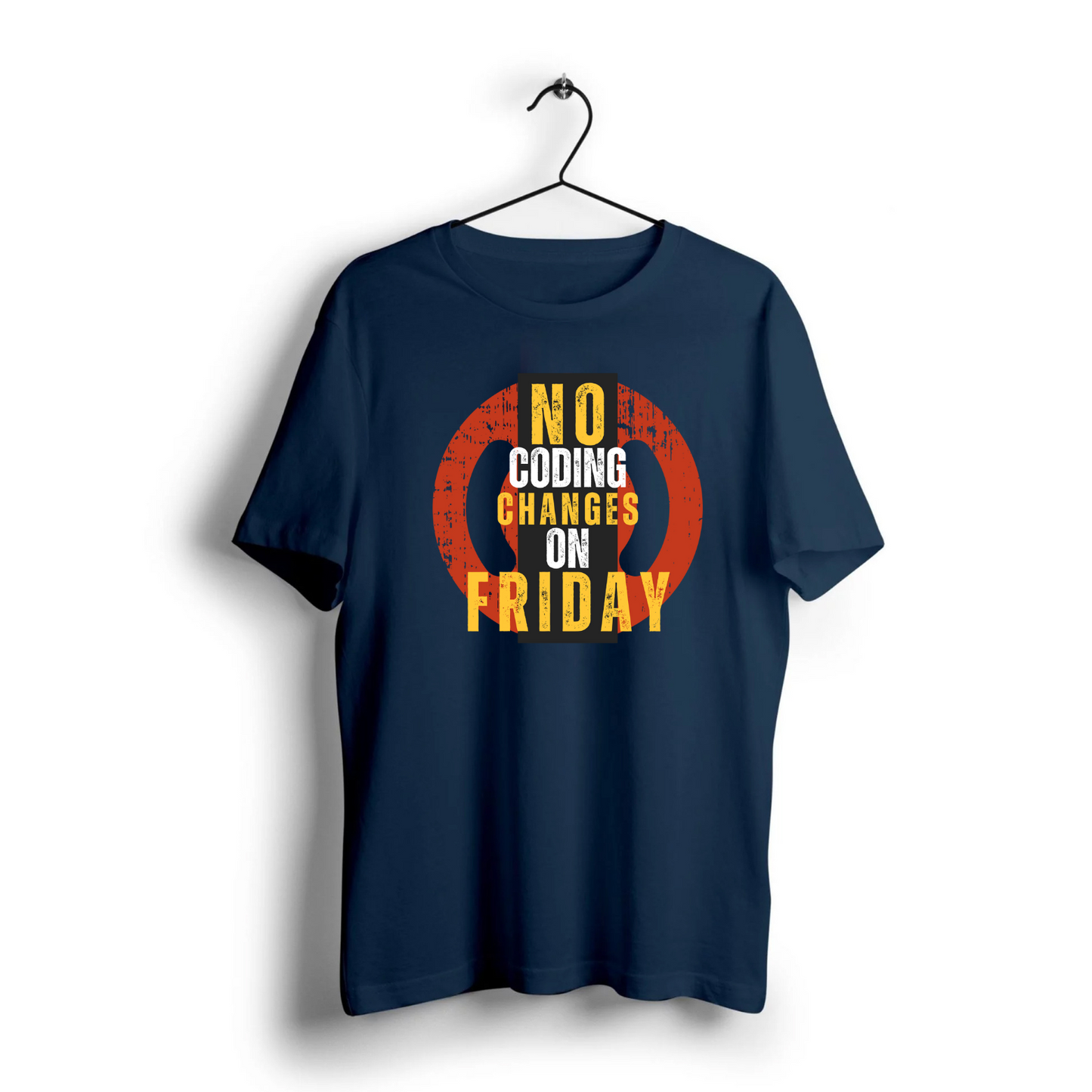 No Code Changes On Fridays Unisex Half Sleeve T-Shirt