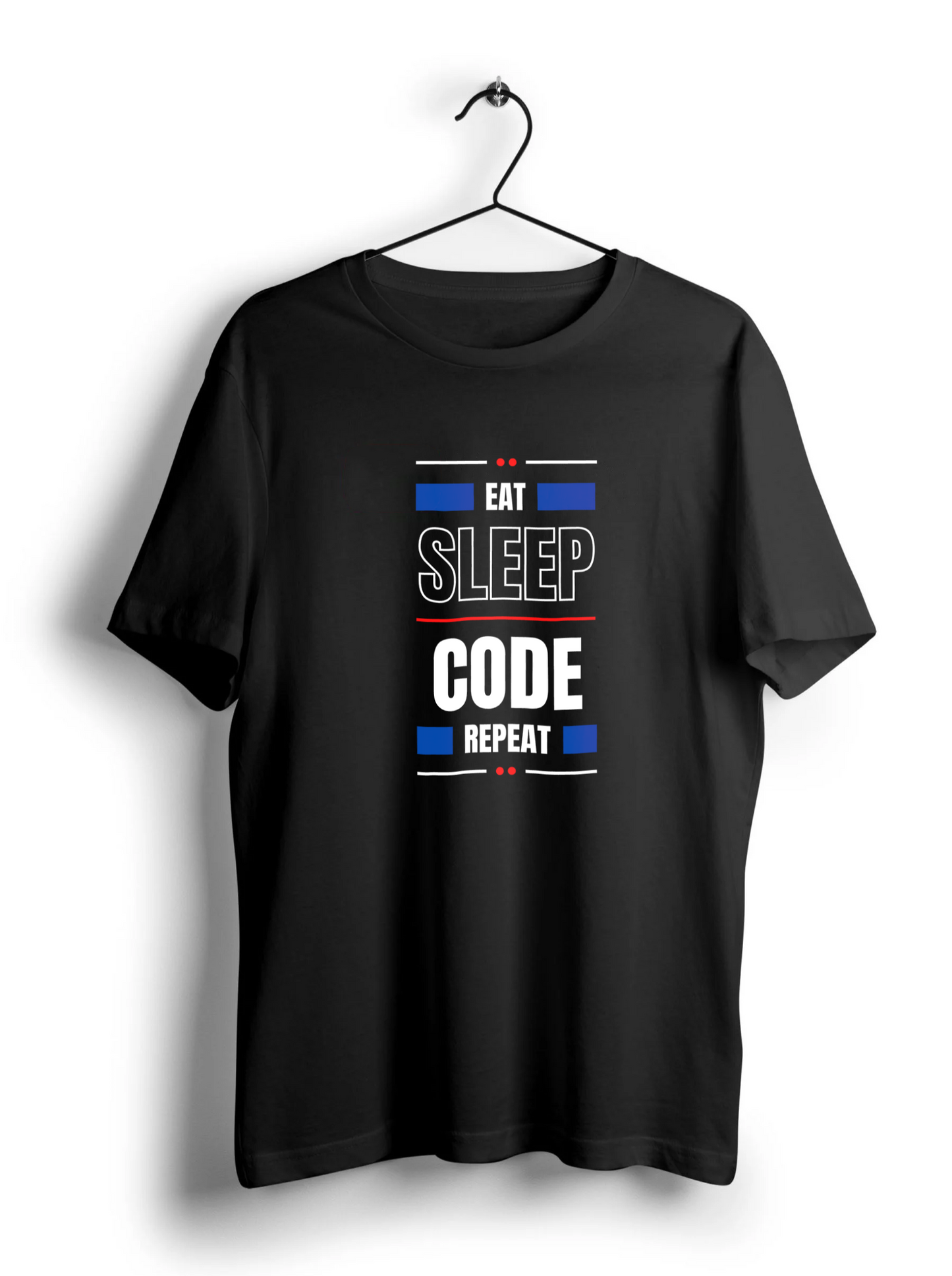 Eat Sleep Code Repeat Unisex Half Sleeve T Shirt The Pixel Fashion