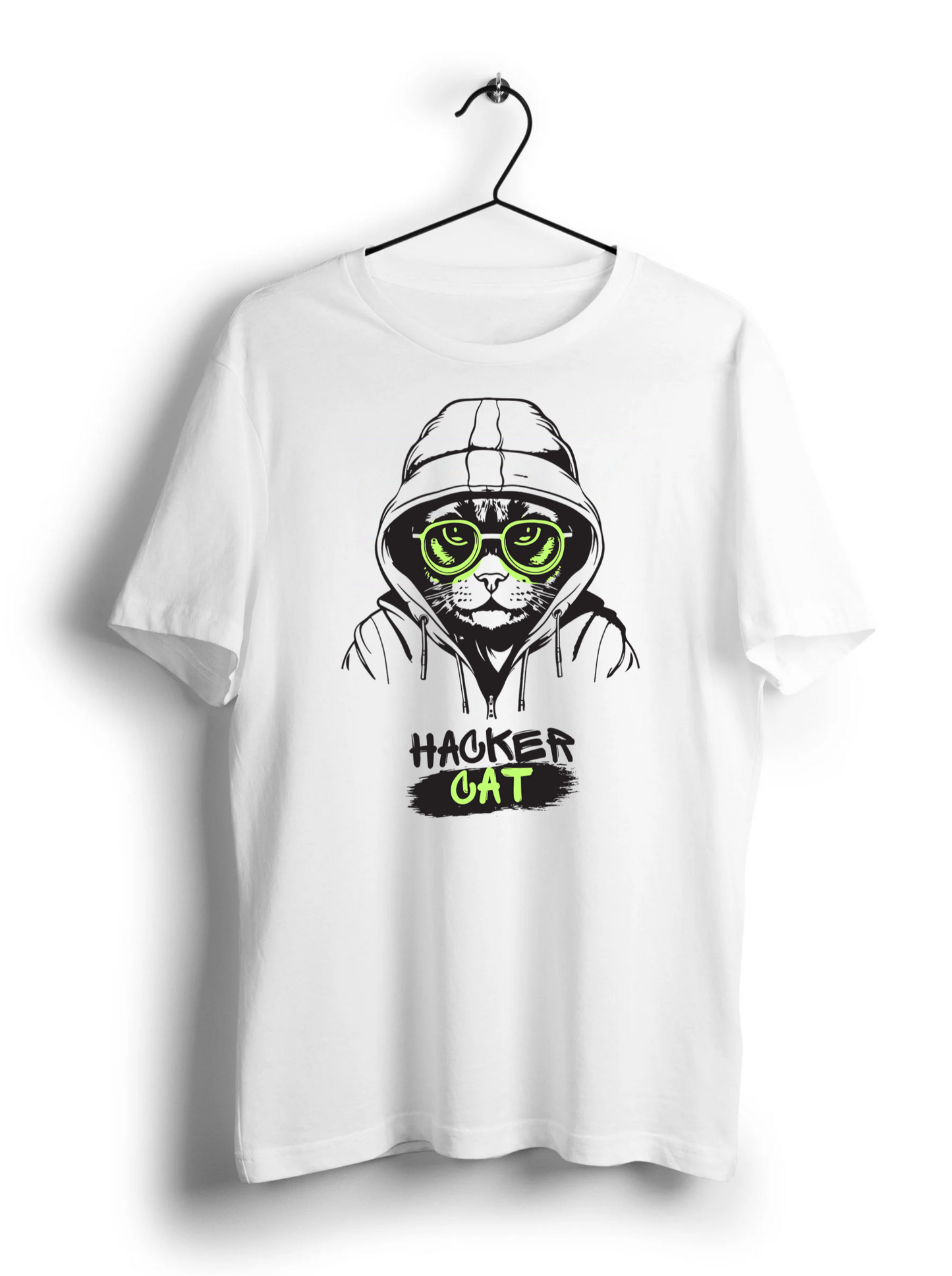 Hacker Cat Unisex Half Sleeve T-Shirt