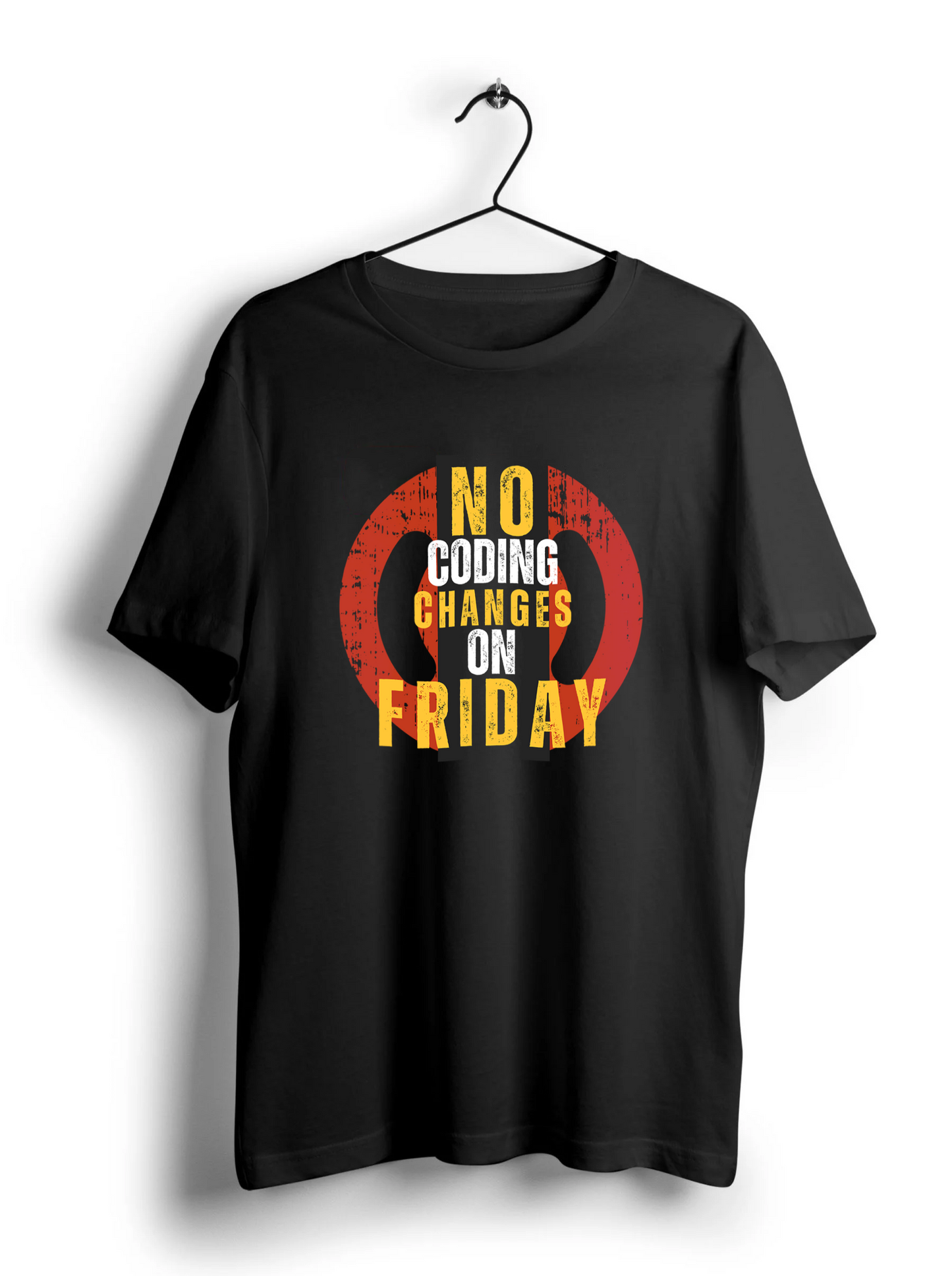 No Code Changes On Fridays Unisex Half Sleeve T-Shirt