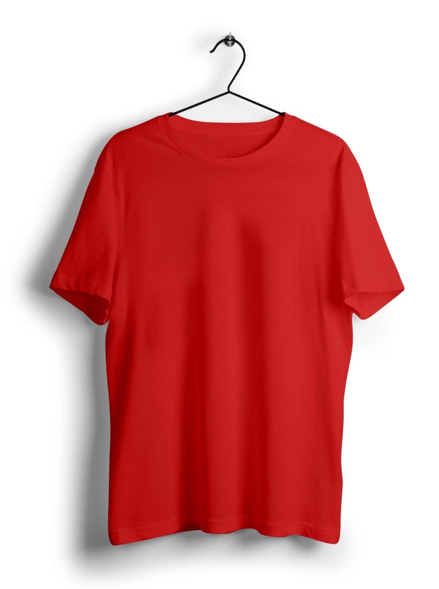 Plain Red Unisex Half Sleeve T-Shirt