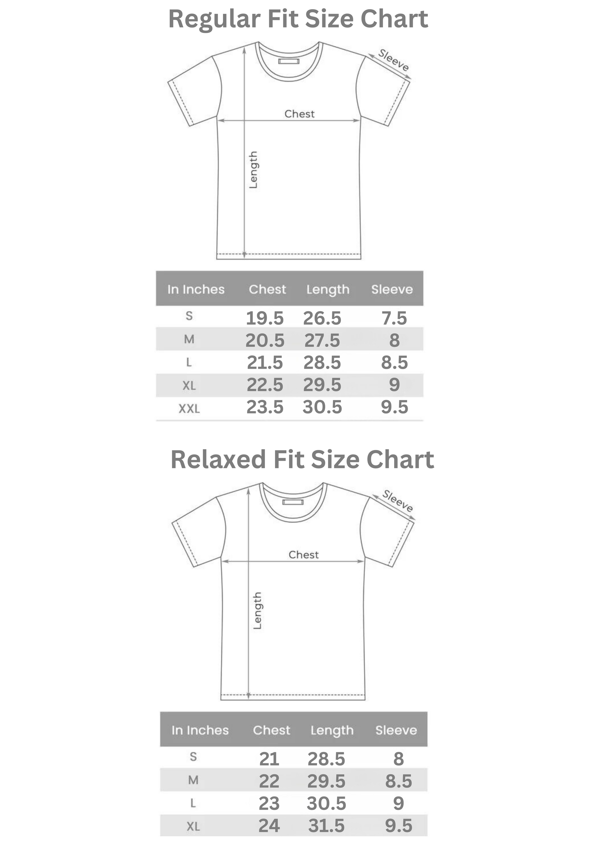 Nike t shirt measurements sales