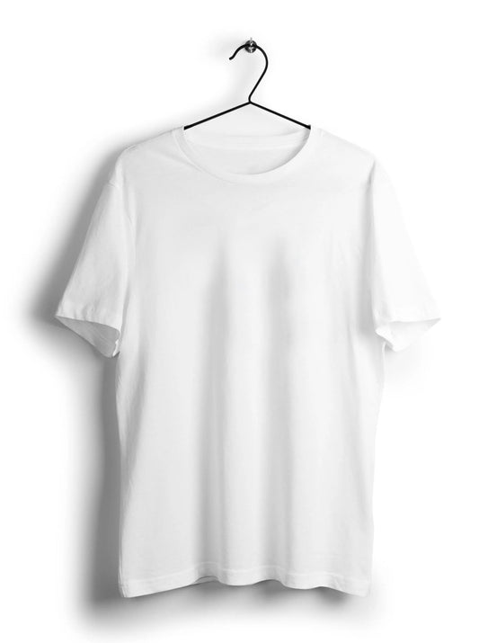 Plain White Unisex Half Sleeve T-Shirt