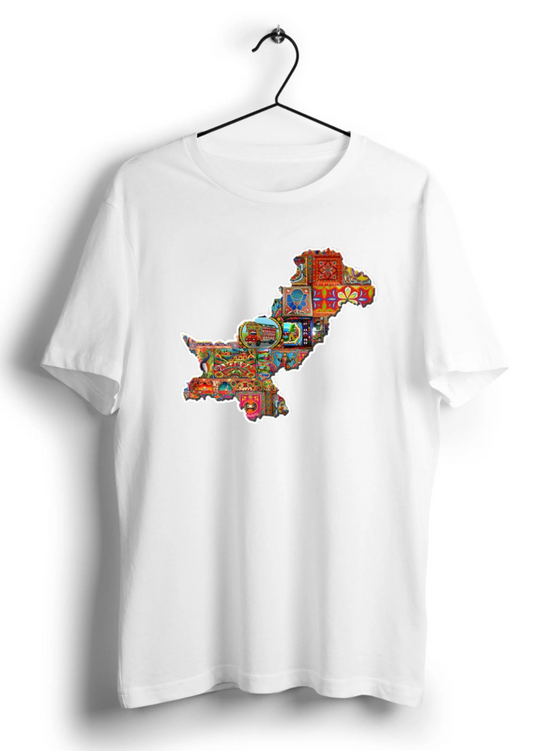 Pakistan Truck Art Map Half Sleeve T-Shirt