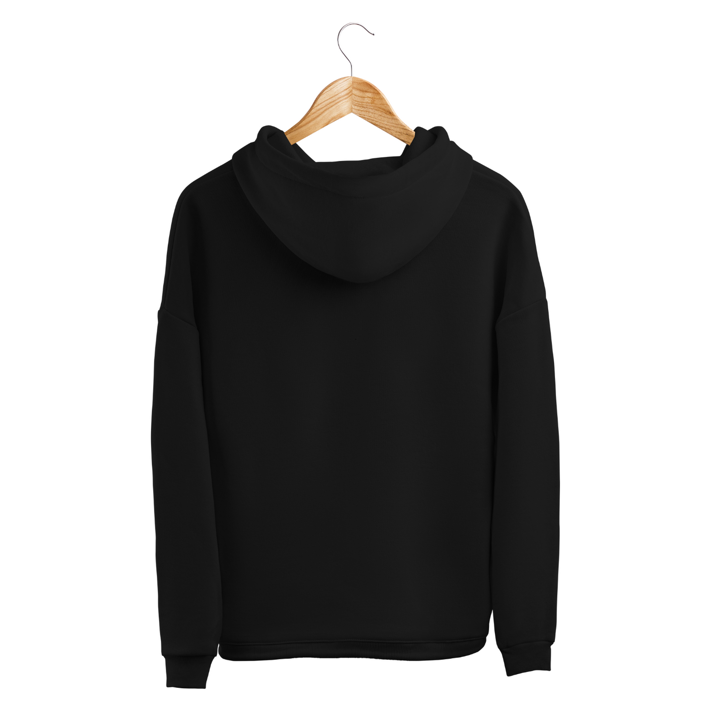 Plain Black Unisex Hoodie