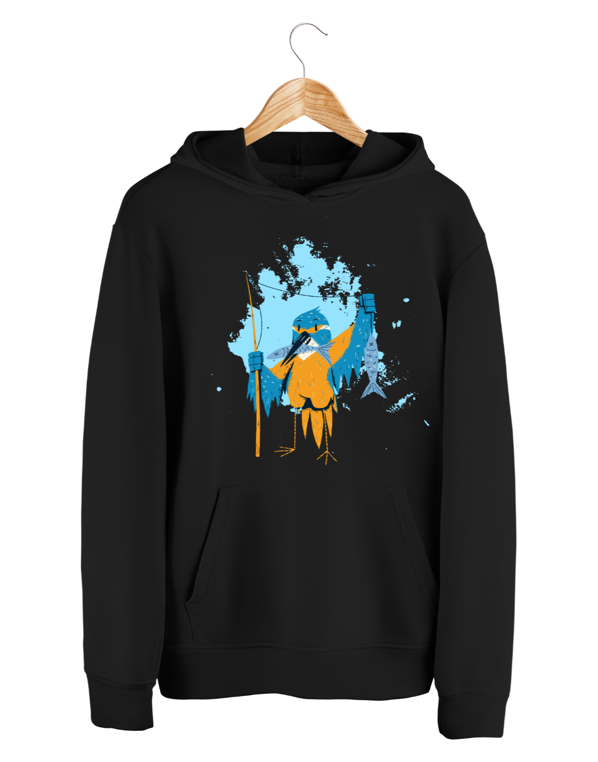 Kingfisher Bird Unisex Hoodie