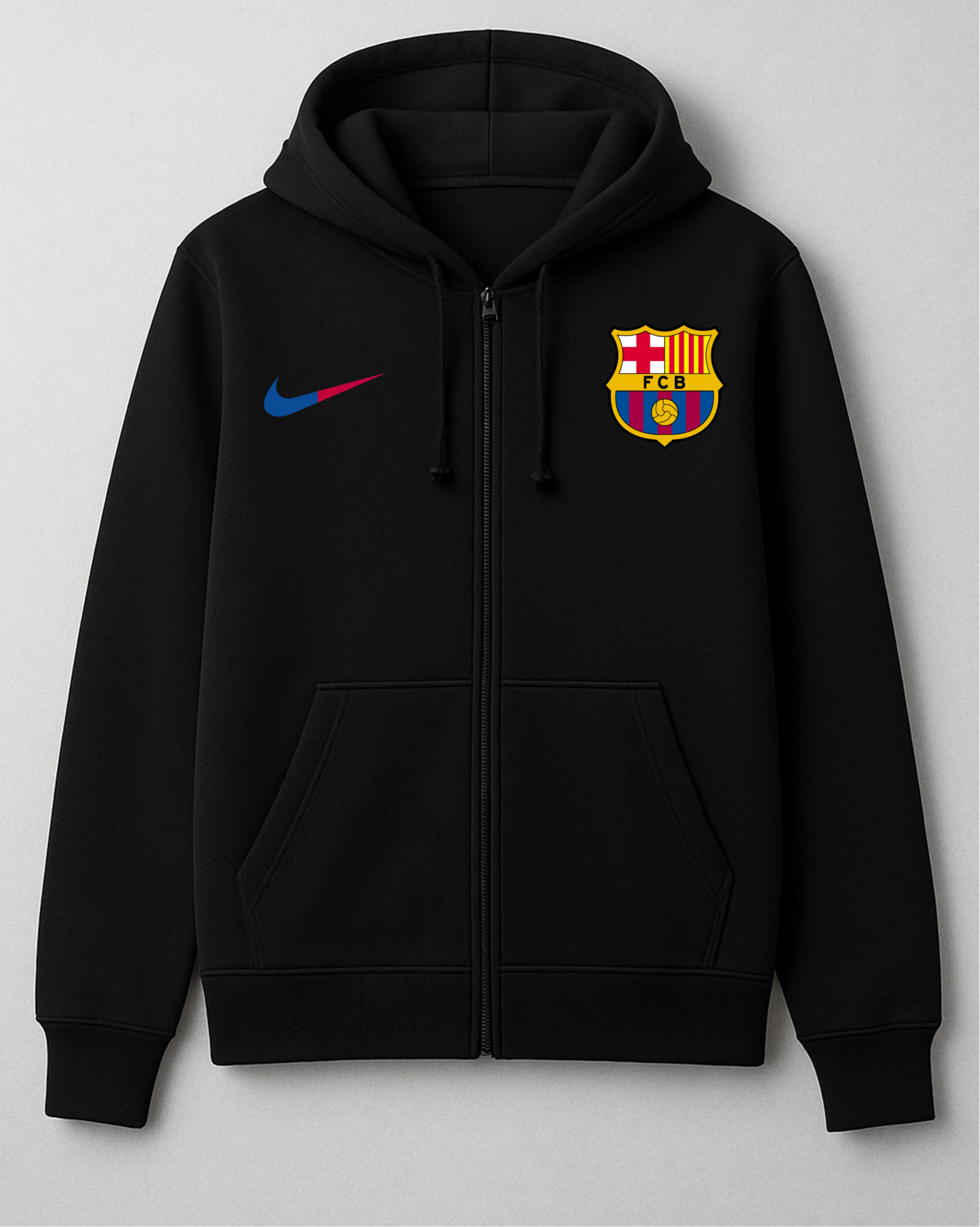 FC Barcelona Unisex Zipper Hoodie