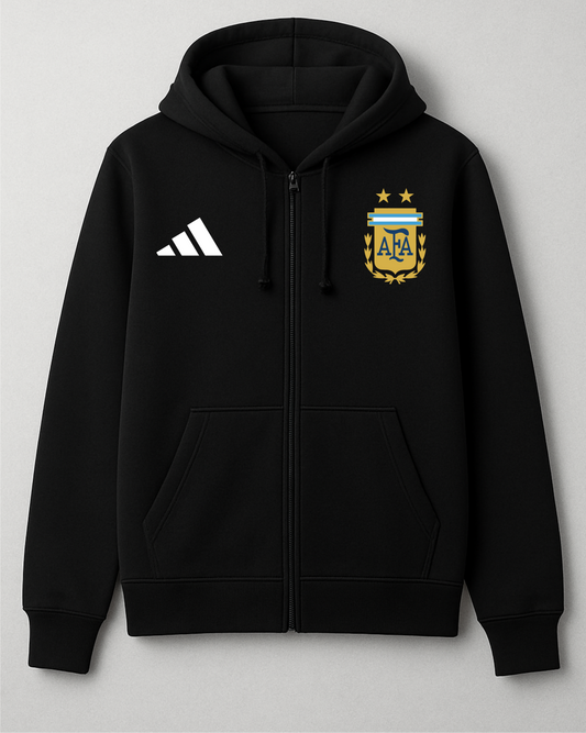Argentina Unisex Zipper Hoodie