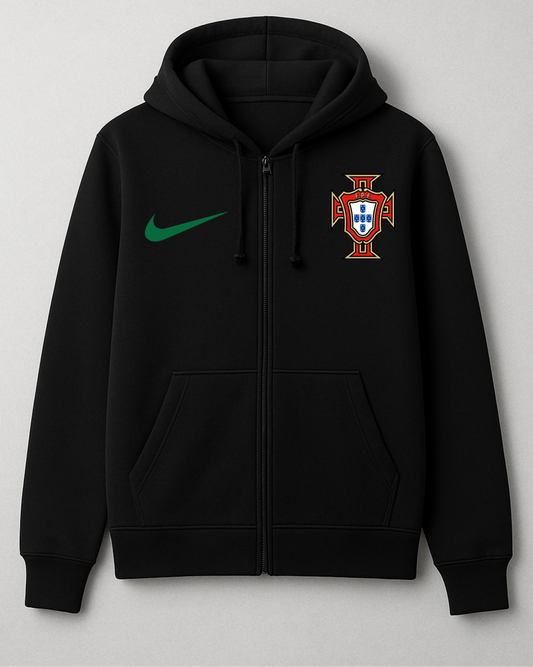 Portugal Unisex Zipper Hoodie